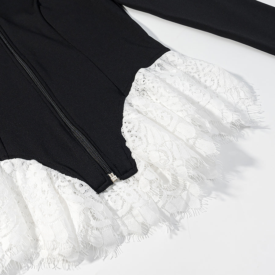 Women's Clothing Top Lace Stitching Bottoming Shirt