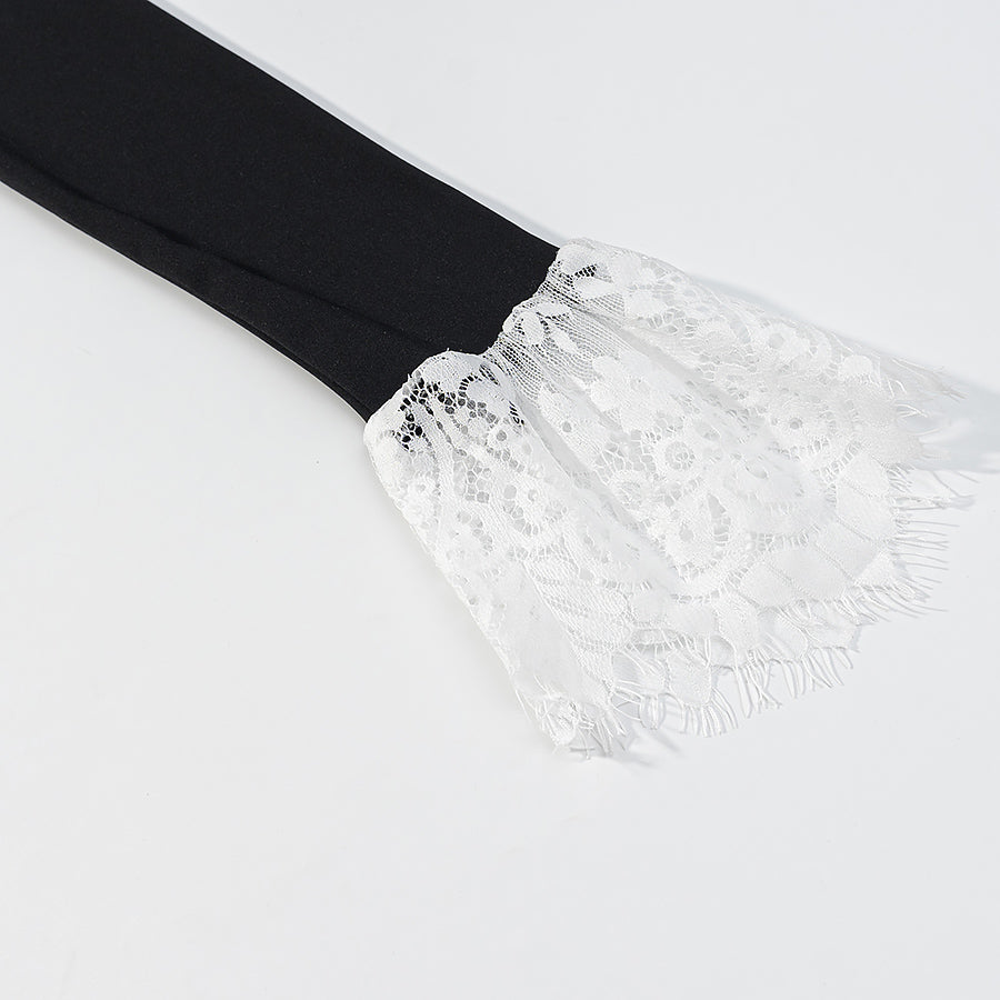 Women's Clothing Top Lace Stitching Bottoming Shirt