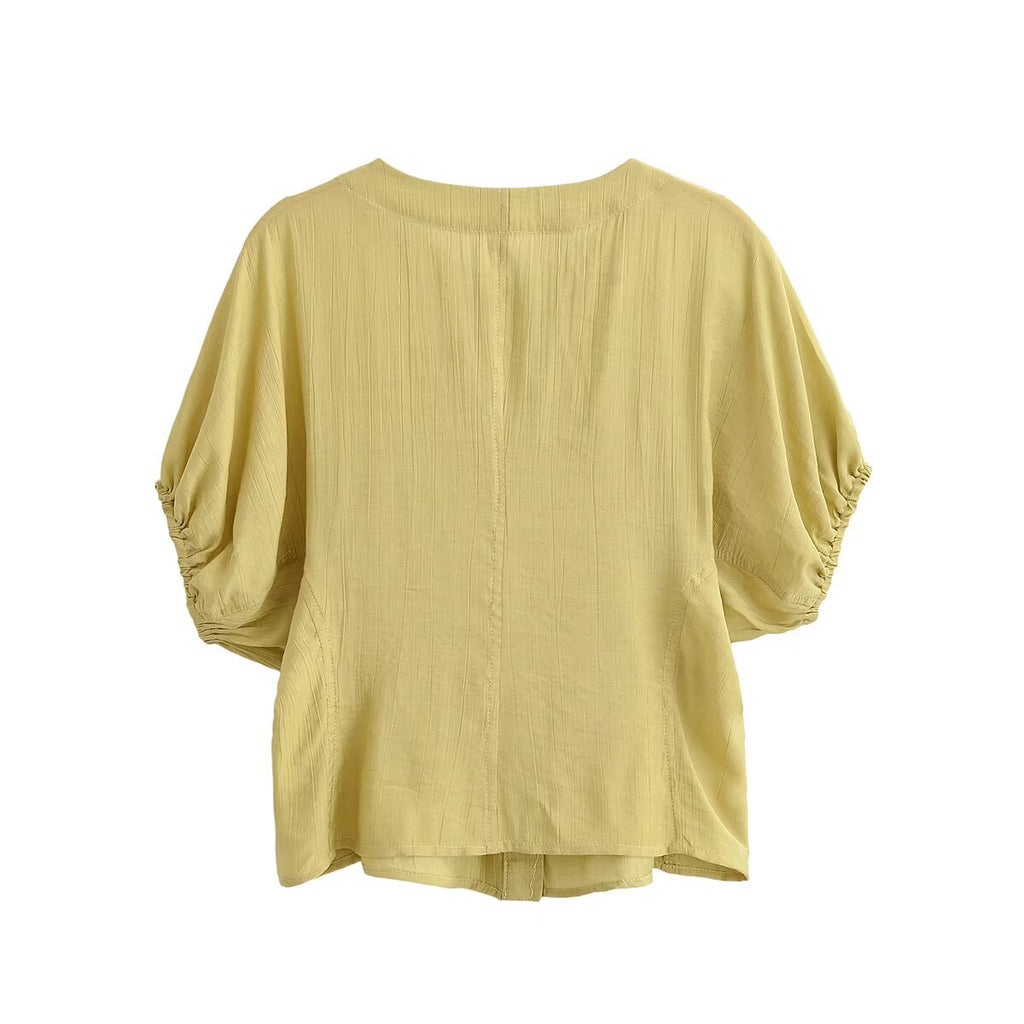 Women's Women Clothing Top Puff Short Sleeve Top