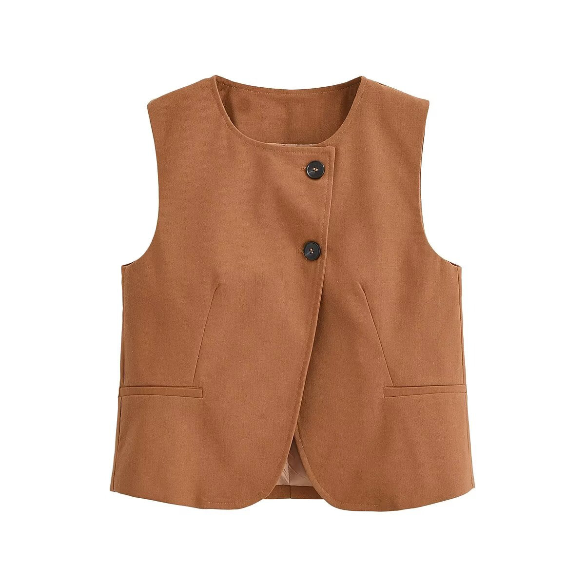 Women Clothing Short Temperamental Sleeveless Vest Straight Casual Fifth Short Set
