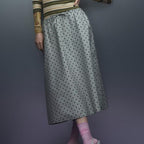 Western Polka-Dot Midi Dress