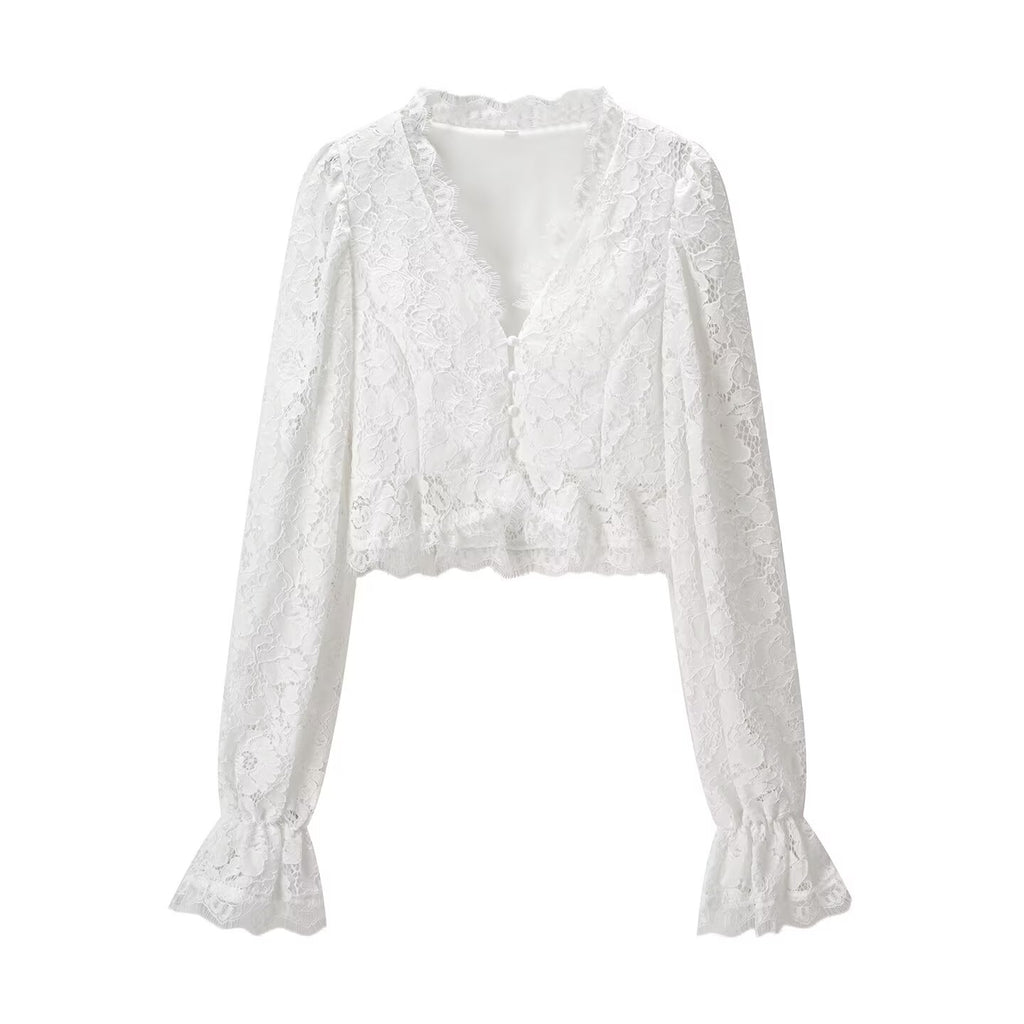 Women's Lace Long Sleeve Dress