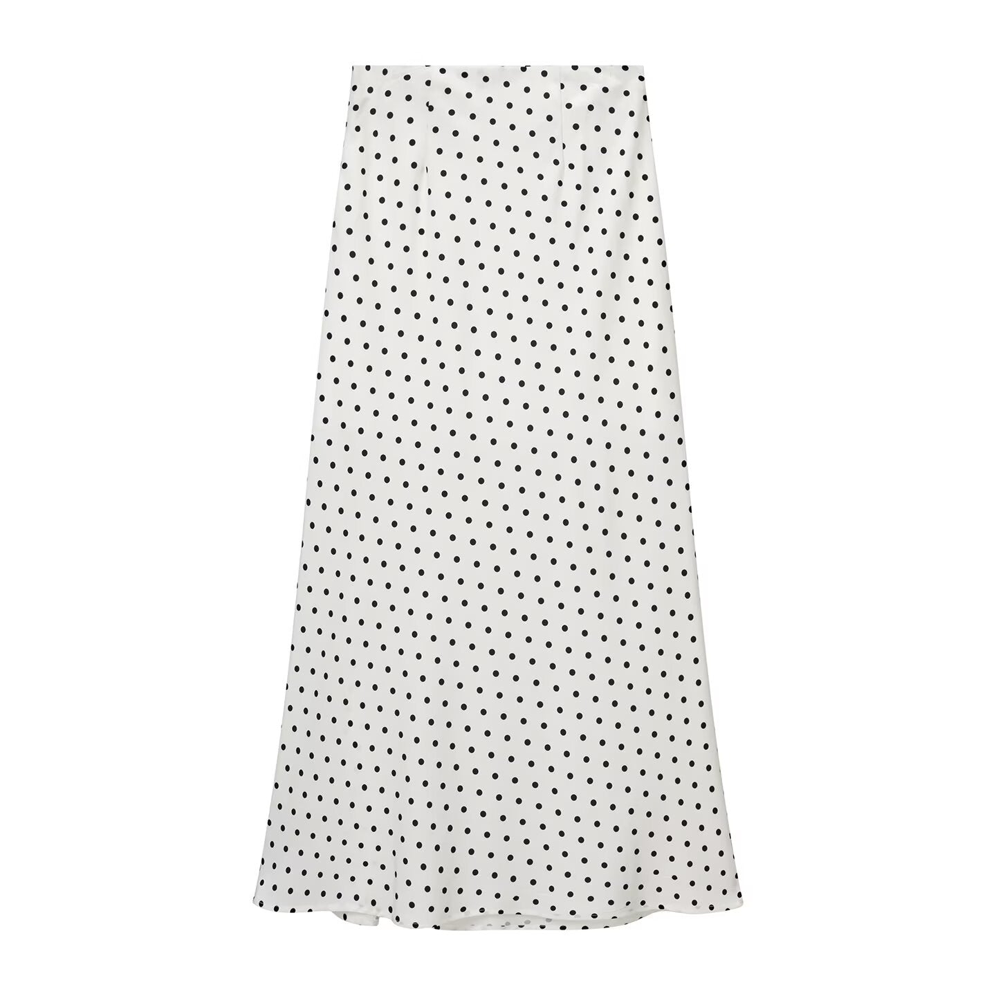 Women Spring Clothing Casual Suit Polka Dot Strap Mid Length Skirt Set