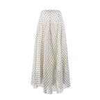 Plaid Asymmetric High-Waist Maxi Skirt