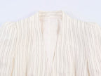 Spring Women Street Striped Hem Blazer