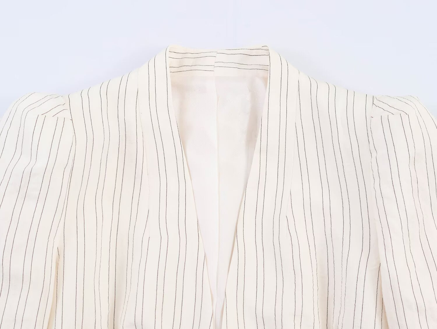 Spring Women Street Striped Hem Blazer
