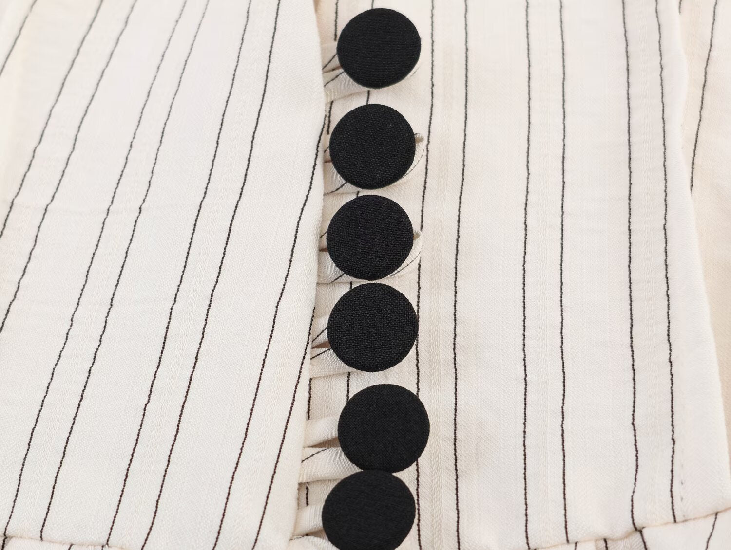 Spring Women Street Striped Hem Blazer