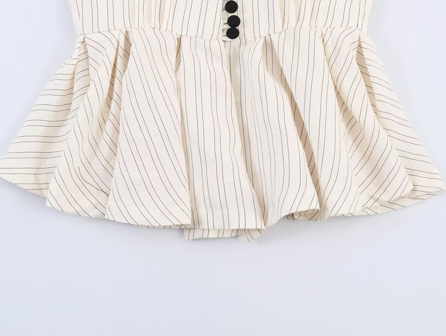 Spring Women Street Striped Hem Blazer