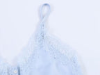 Women's Lace-Trim Satin Camisole – V-Neck