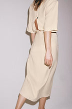 Women's Midi Pleated Dress