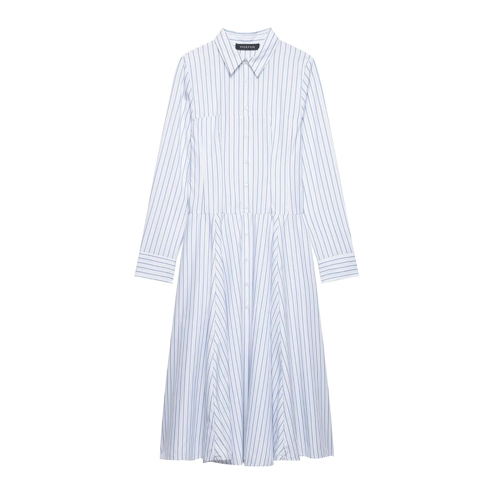 Women's Midi Striped Dress
