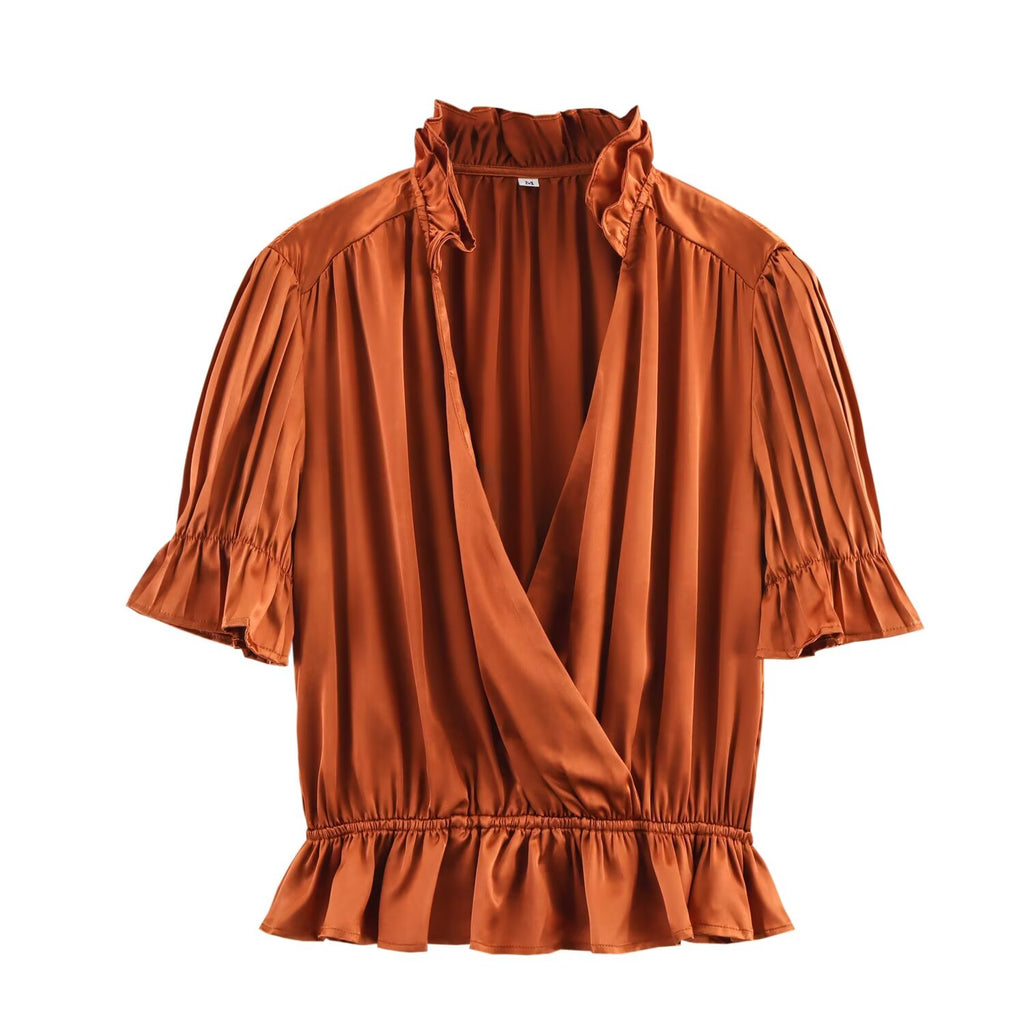Women's Short-Sleeve Collared Shirt