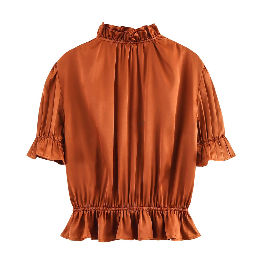 Women's Short-Sleeve Collared Shirt