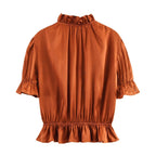 Women's Short-Sleeve Collared Shirt