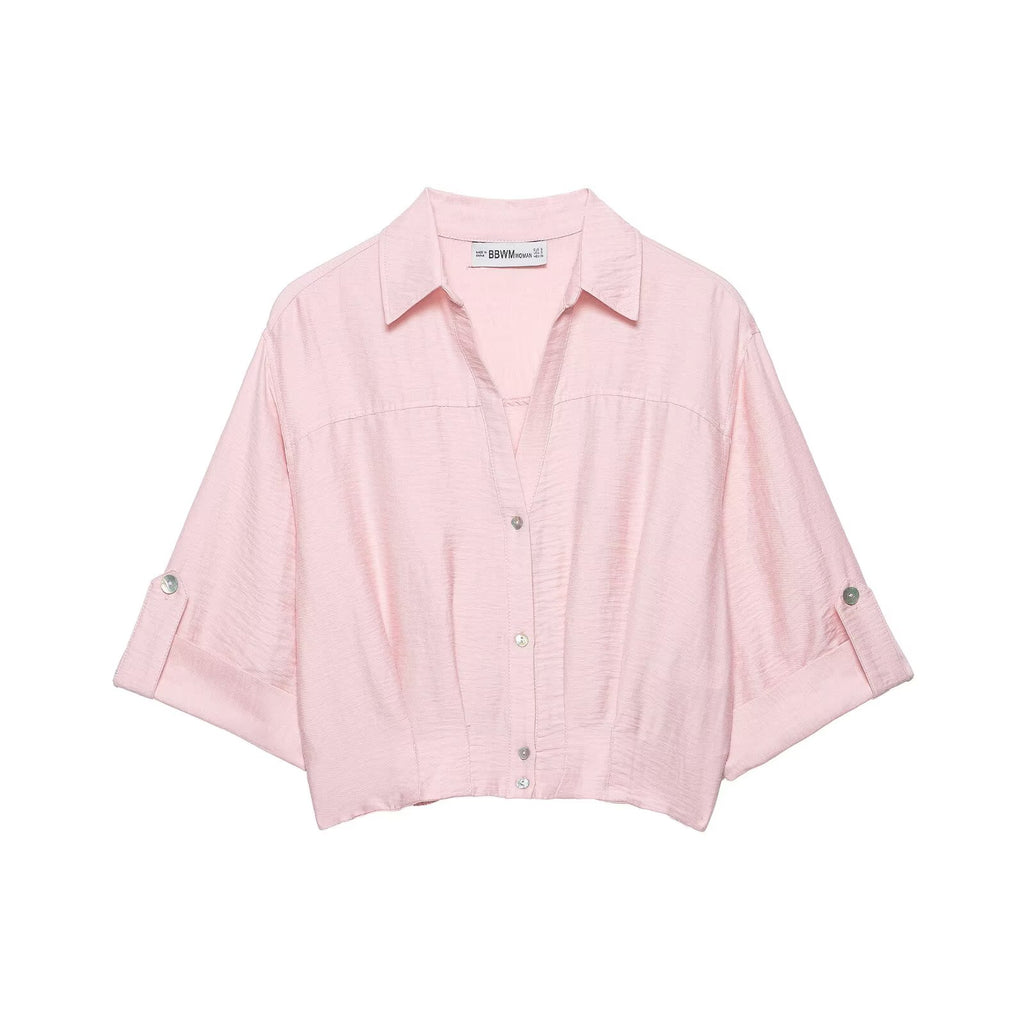 Pink Shirt Top