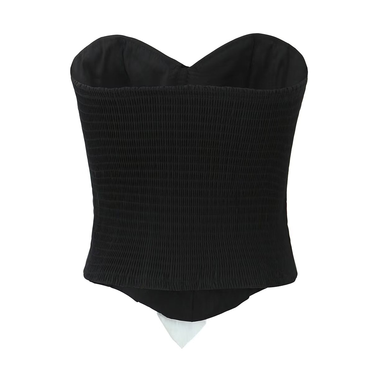 Women's White Collared Vest Top