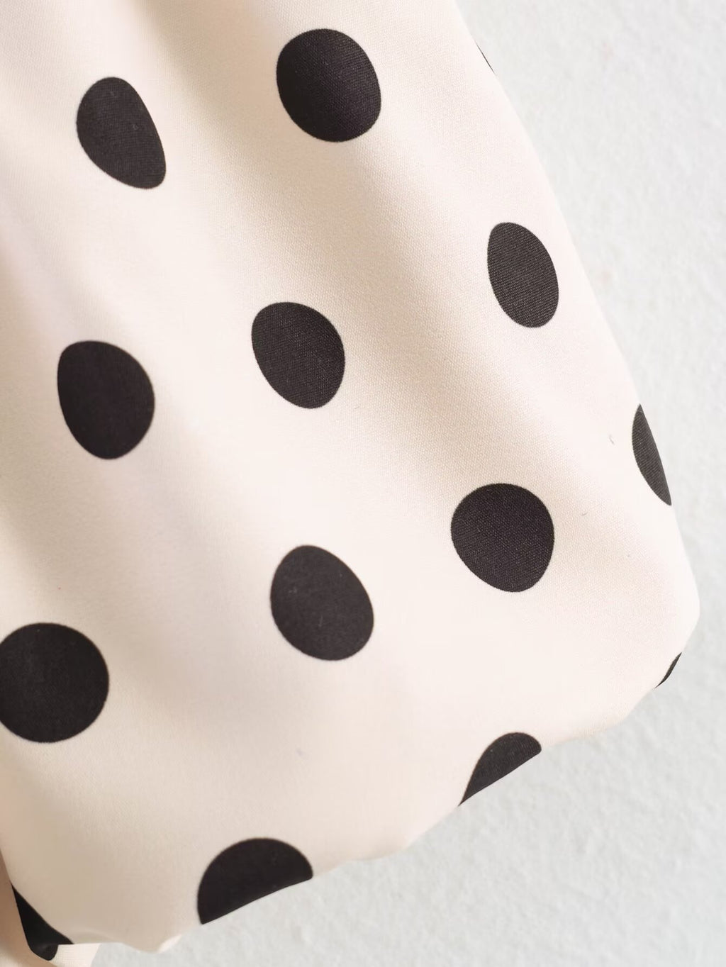Polka-Dot High-Waist A-Line Skort