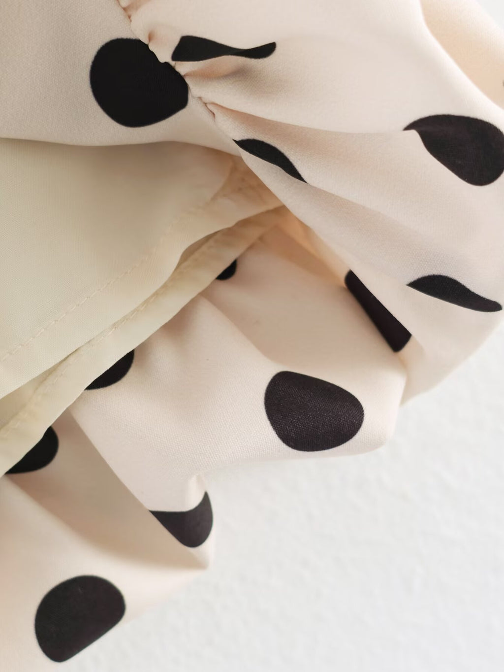 Polka-Dot High-Waist A-Line Skort