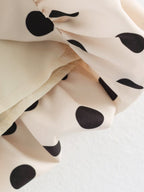 Polka-Dot High-Waist A-Line Skort