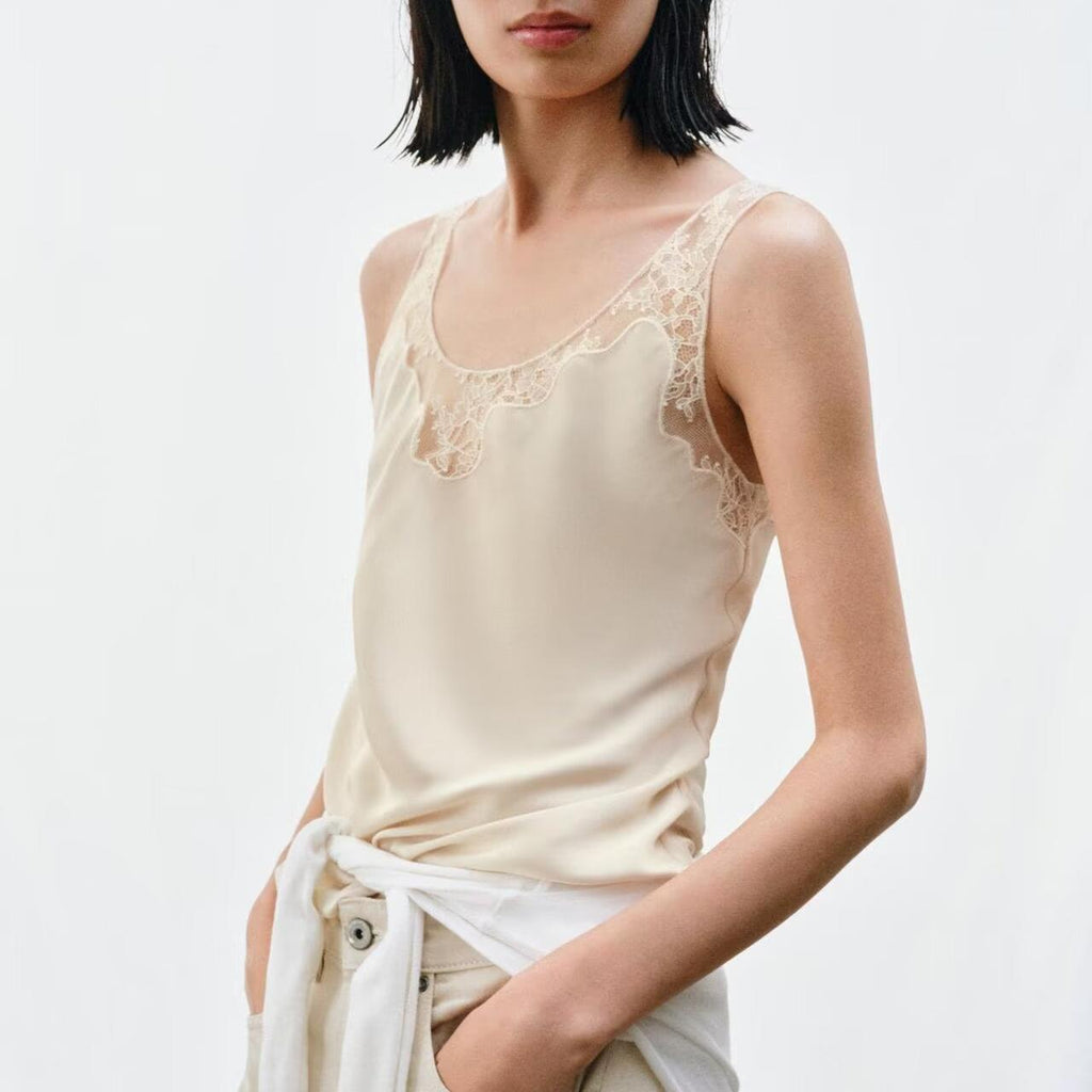 Silk Satin Wide Strap Camisole