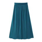 Women's Silk Satin Textured Skirt