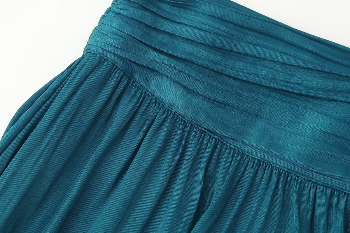 Women's Silk Satin Textured Skirt