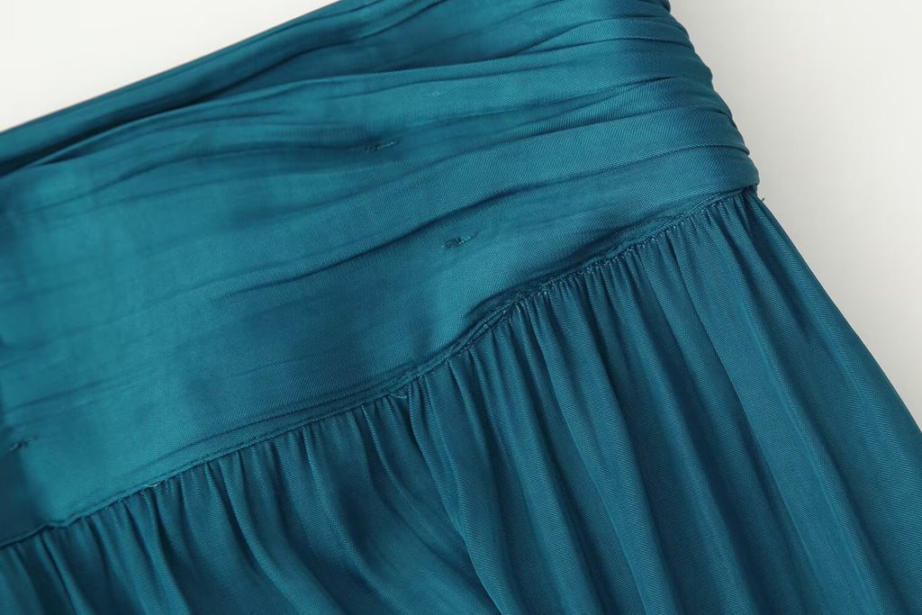 Women's Silk Satin Textured Skirt