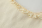 Women's Rib Laminated Decoration Top