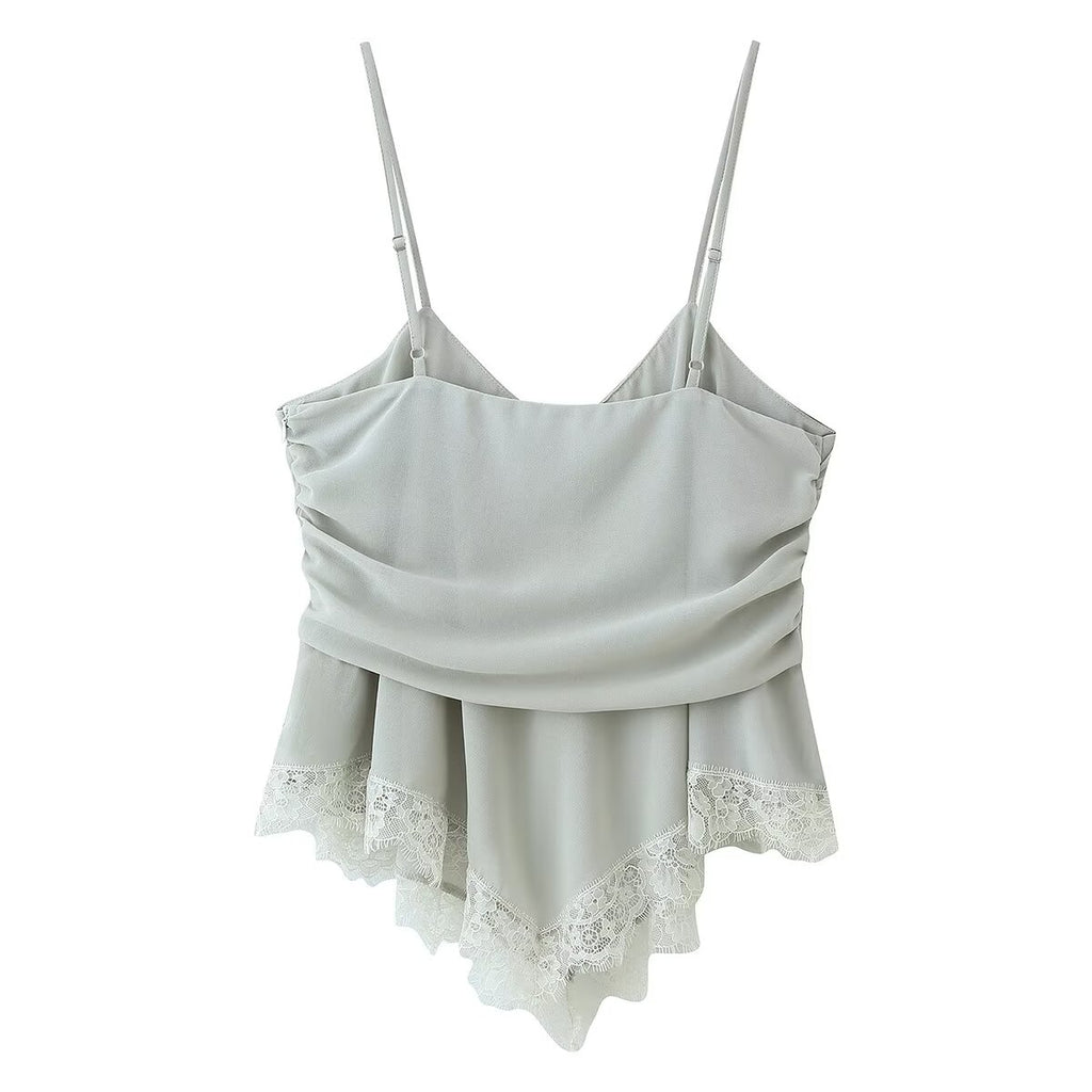 's Lace Strap Short Top