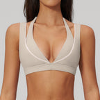 Open-Back Seamless Yoga Bra