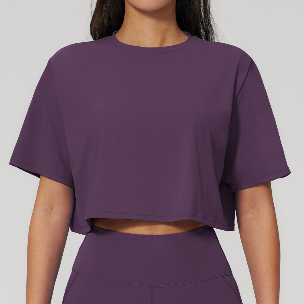 Cropped Yoga T-Shirt