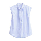 Women's Round Neck Bowknot Sleeveless Shirt