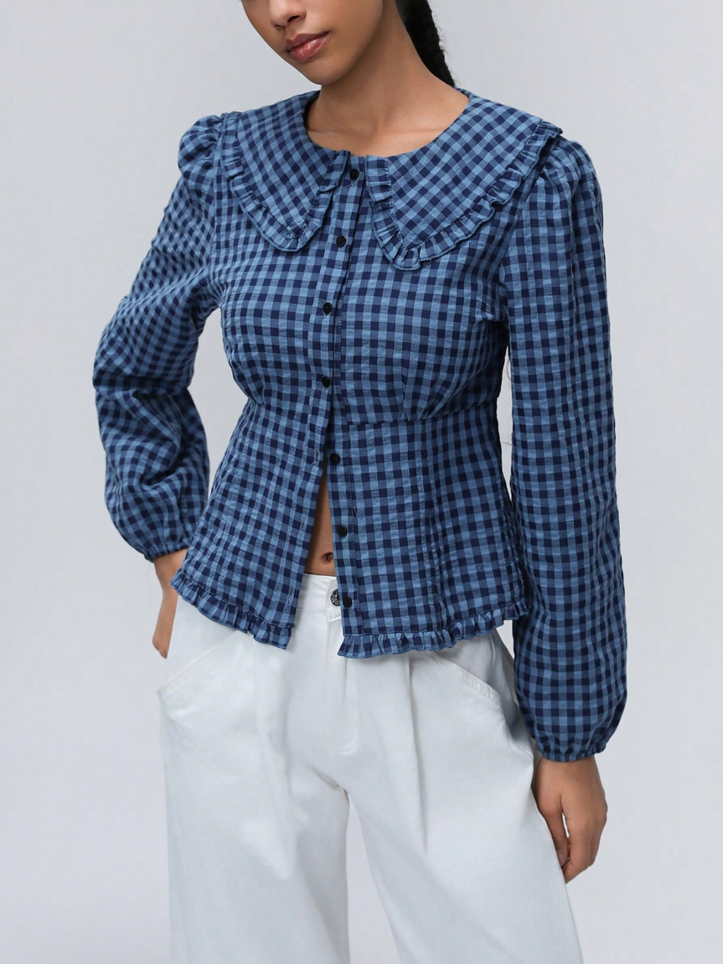 Women's Plaid Long-Sleeve Shirt