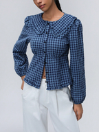 Women's Plaid Long-Sleeve Shirt