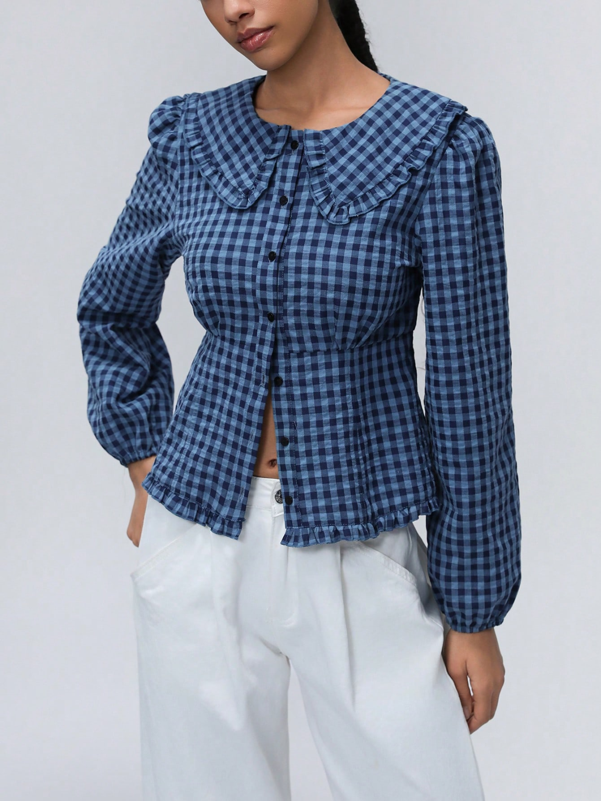 Women's Plaid Long-Sleeve Shirt