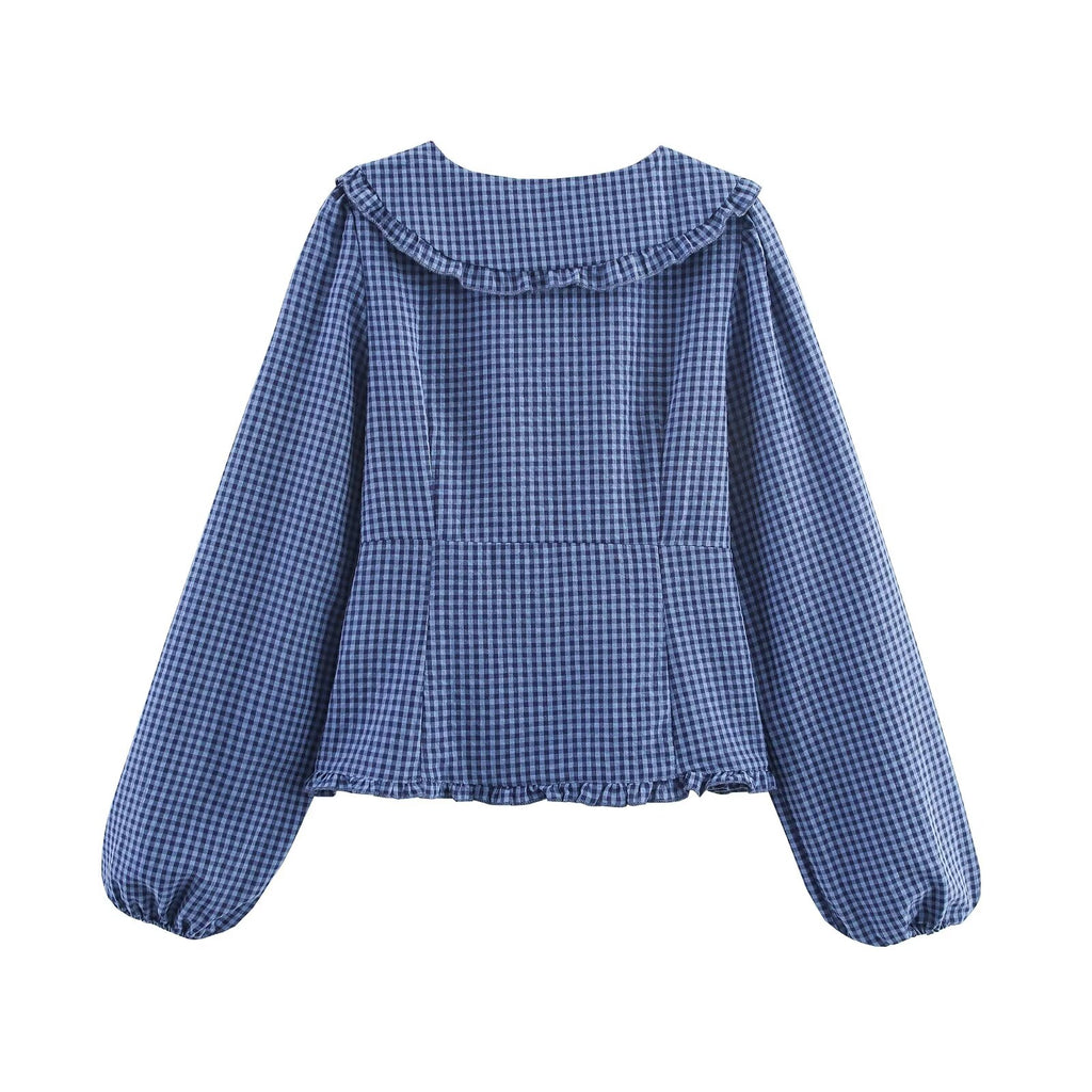 Women's Plaid Long-Sleeve Shirt