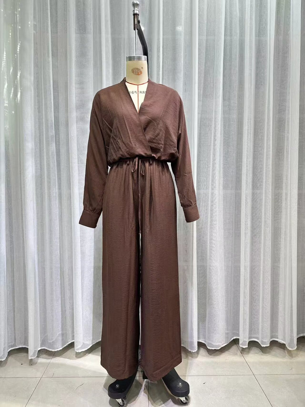 Women Clothing Fashionable All Match Shirt Wide Leg Pants Suit