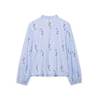Women's Artistic Adhesive Embroidered Printed Shirt