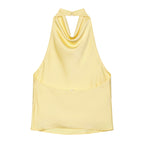 Women's Women Silk Satin Texture Halter Top