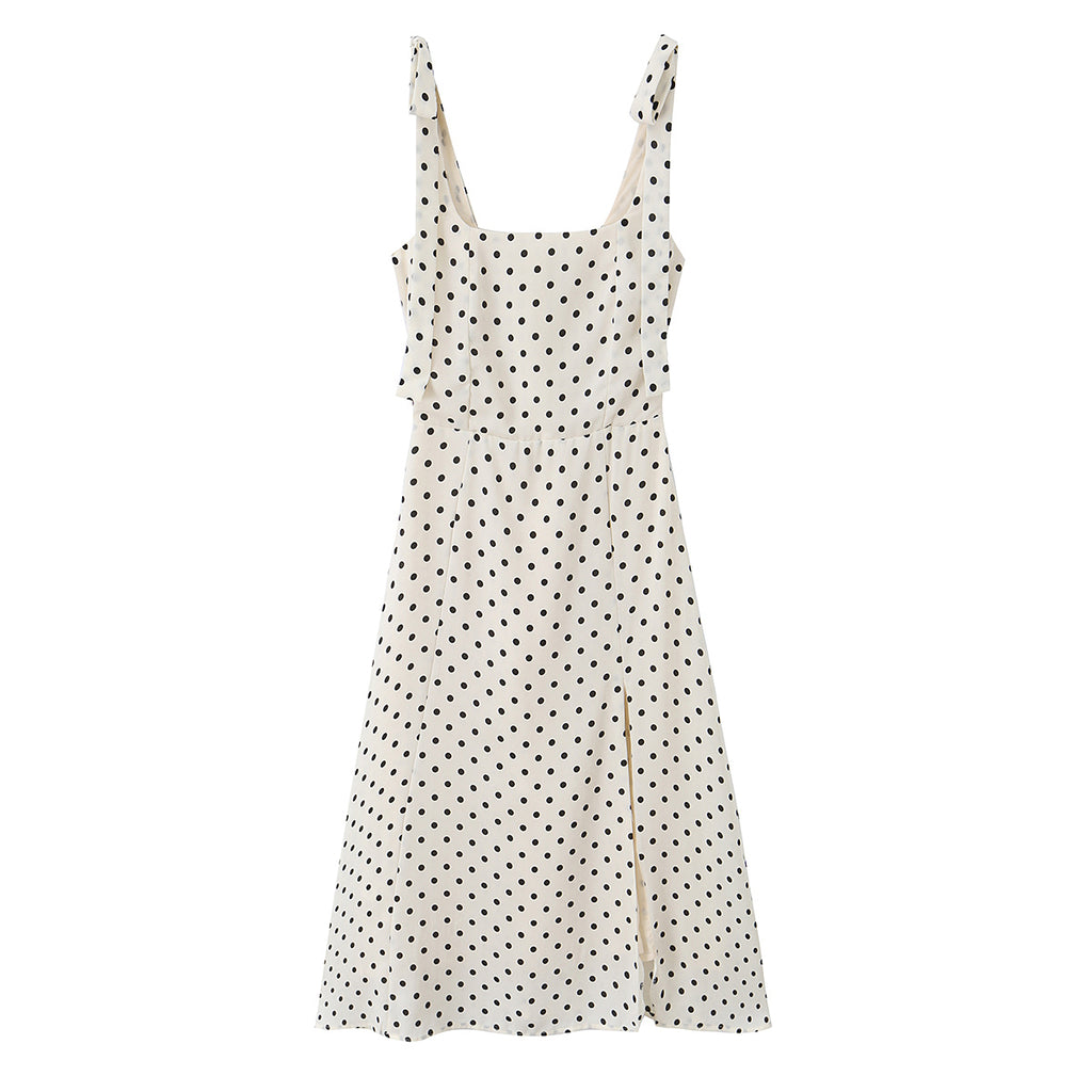 Women's Lace Polka Dot Dress