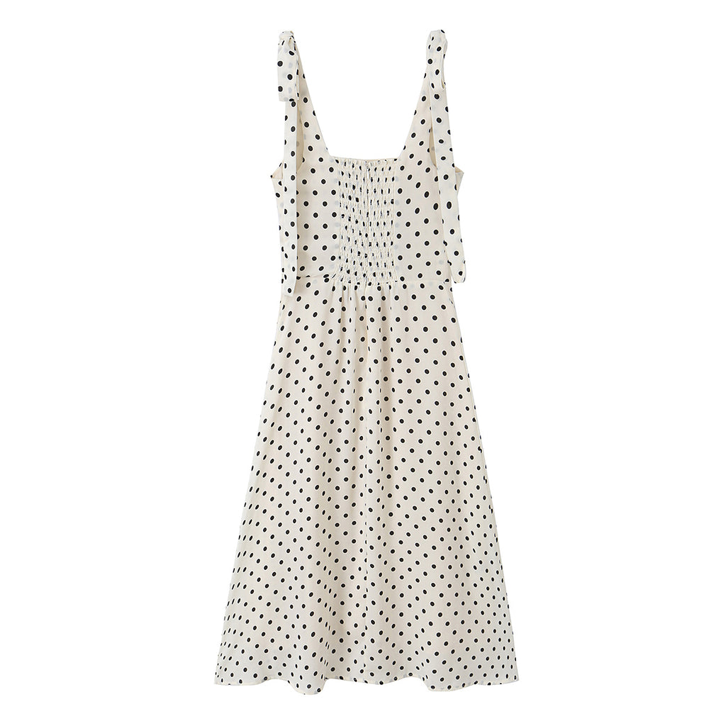 Women's Lace Polka Dot Dress