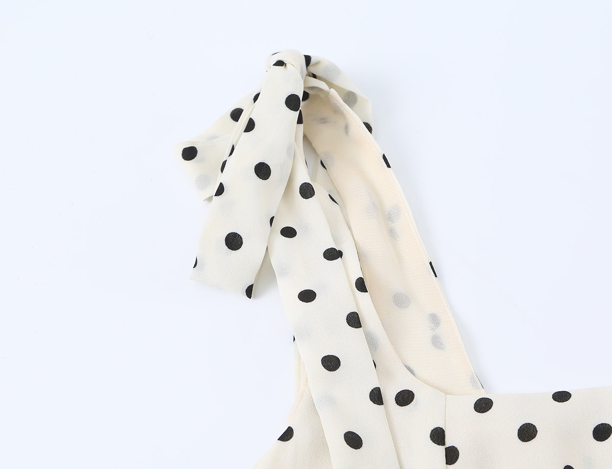 Women's Lace Polka Dot Dress