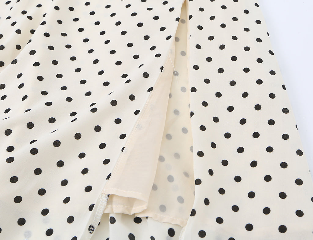 Women's Lace Polka Dot Dress