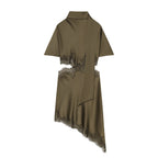 Women's Lace Satin Dress
