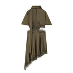 Women's Lace Satin Dress