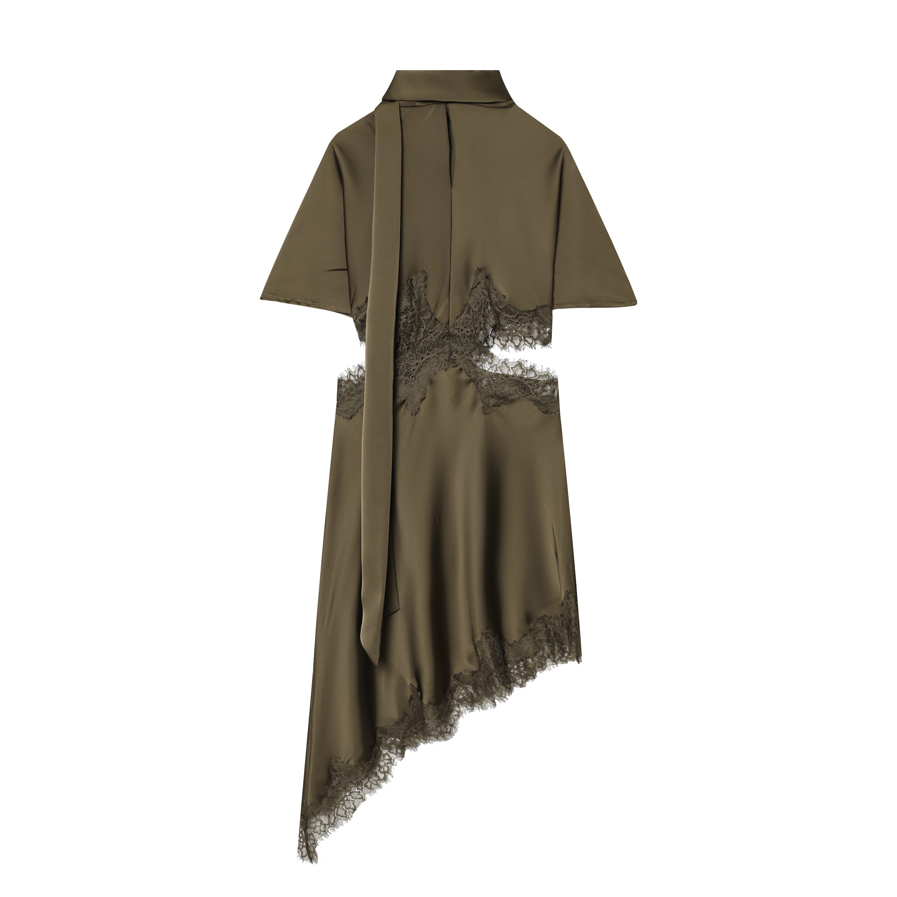 Women's Lace Satin Dress