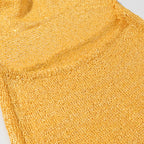 Women's Glitter Knit Halter Backless Bodycon Dress