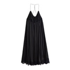 Women's Satin Backless Dress