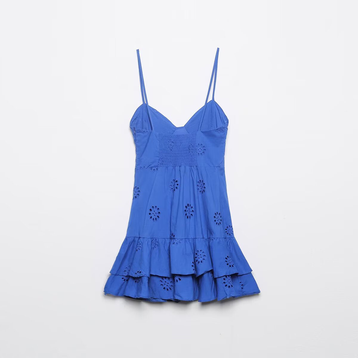 Women's Women Clothing V Neck High Waist Stitching Mid Length Strap Dress Women
