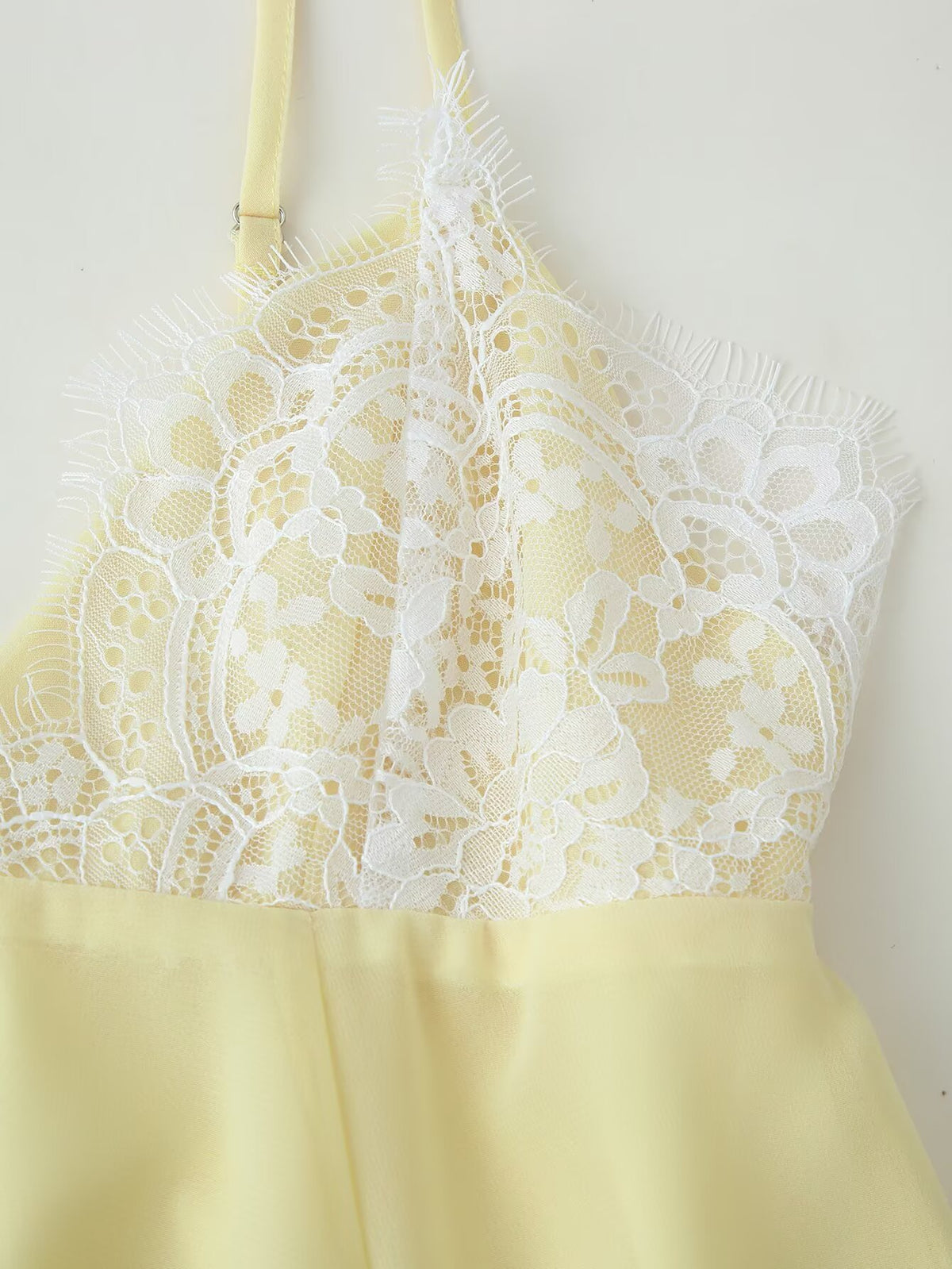 V-Neck Lace Sleeveless A-Line Mini Dress